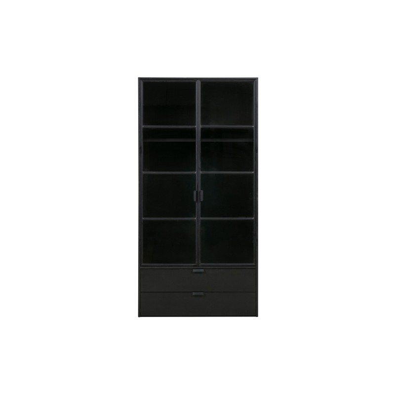 WARDROBE BLACK SMOKED GLASS DOOR - CABINETS, SHELVES